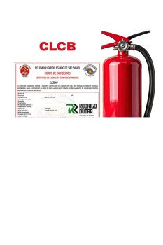 CLCB Certificado de Licença do Corpo de Bombeiros